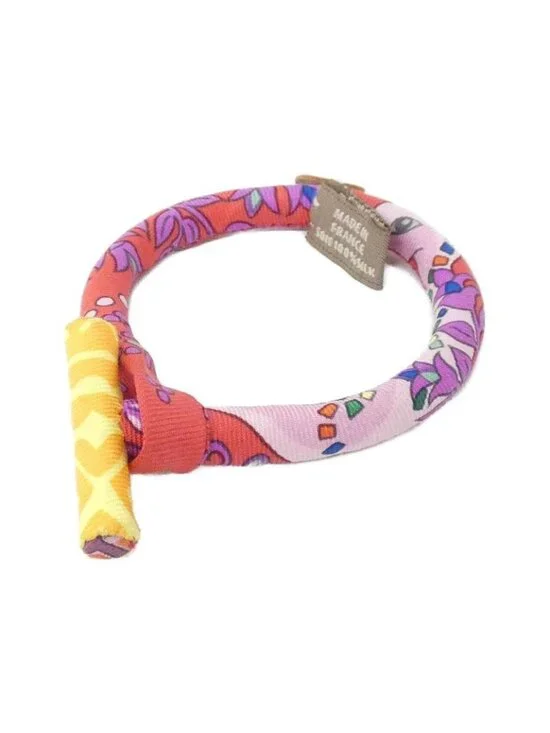 Hermes Brid Bracelet Silk Rouge - Picture 2 of 6